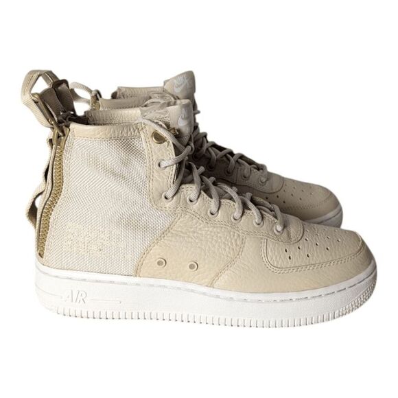 NIKE Air Force 1 Mid "Mushroom" Sneakers Size 5.5Y/W7 - Picture 3 of 9